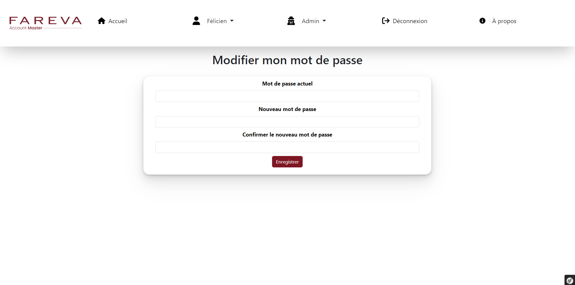 FAM Nom de l'utilisateur