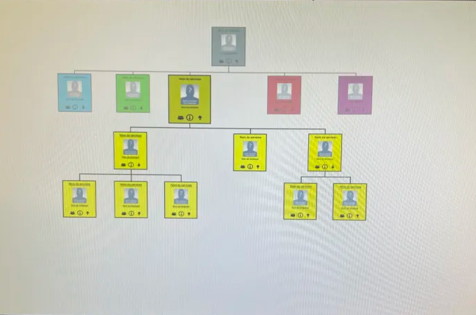 Maquette de l'organigramme