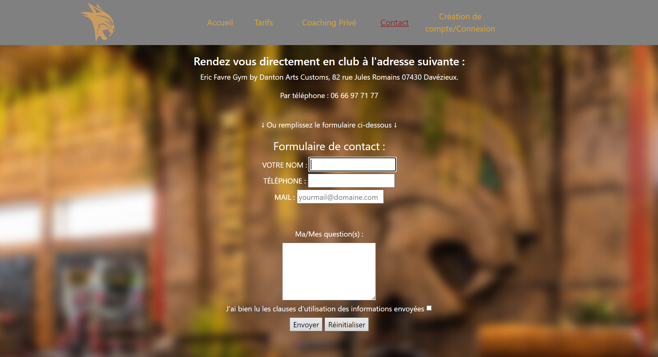 Tarifs EF site